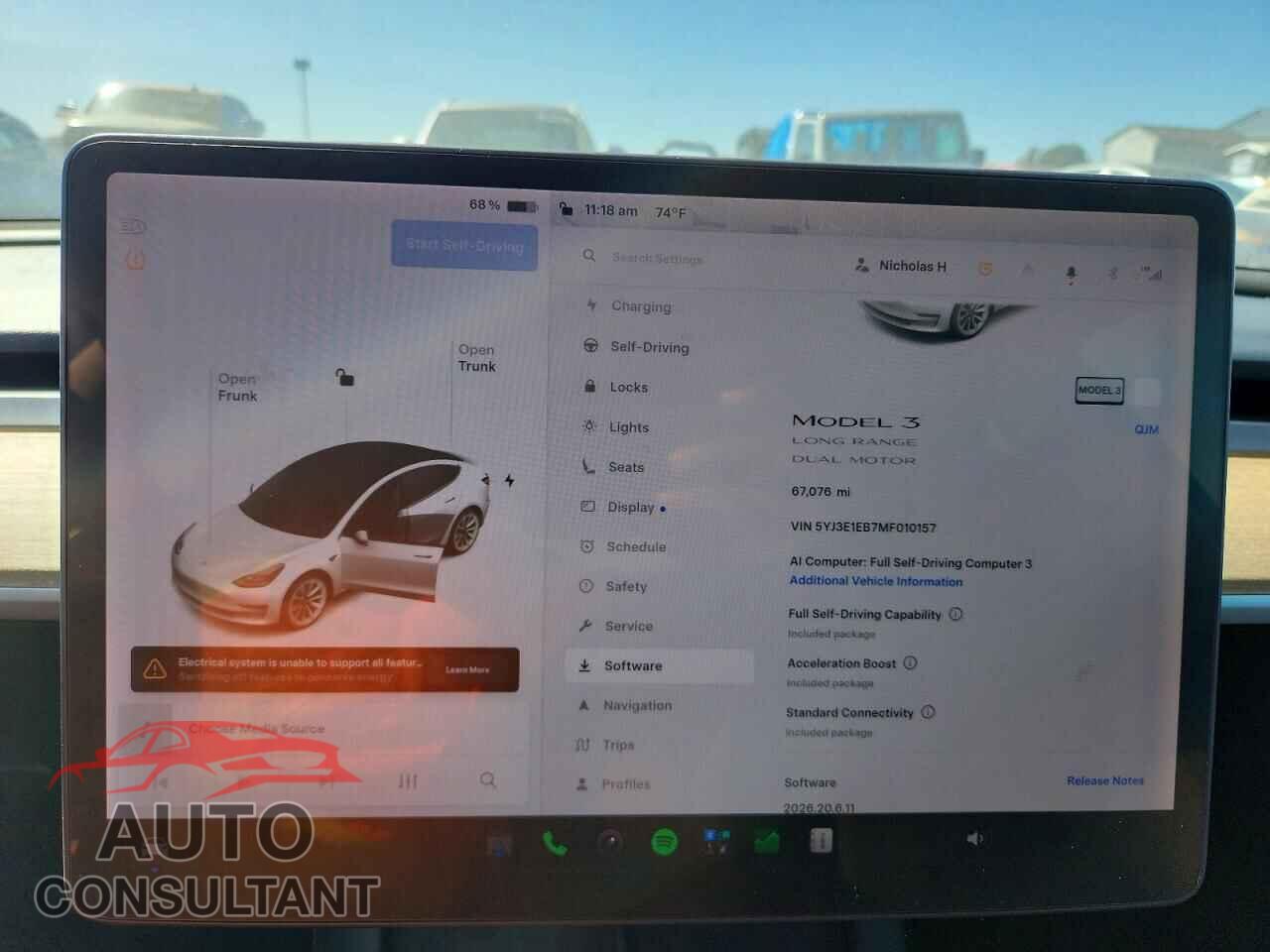 TESLA MODEL 3 2021 - 5YJ3E1EB7MF010157