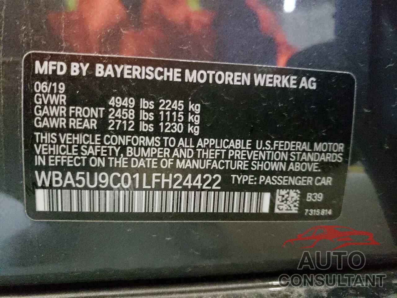 BMW M3 2020 - WBA5U9C01LFH24422