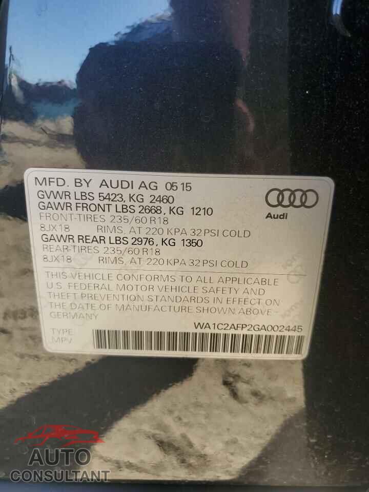 AUDI Q5 2016 - WA1C2AFP2GA002445