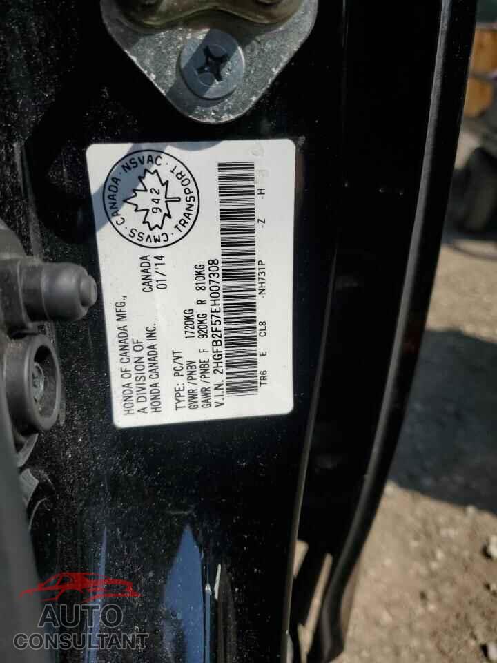 HONDA CIVIC 2014 - 2HGFB2F57EH007308
