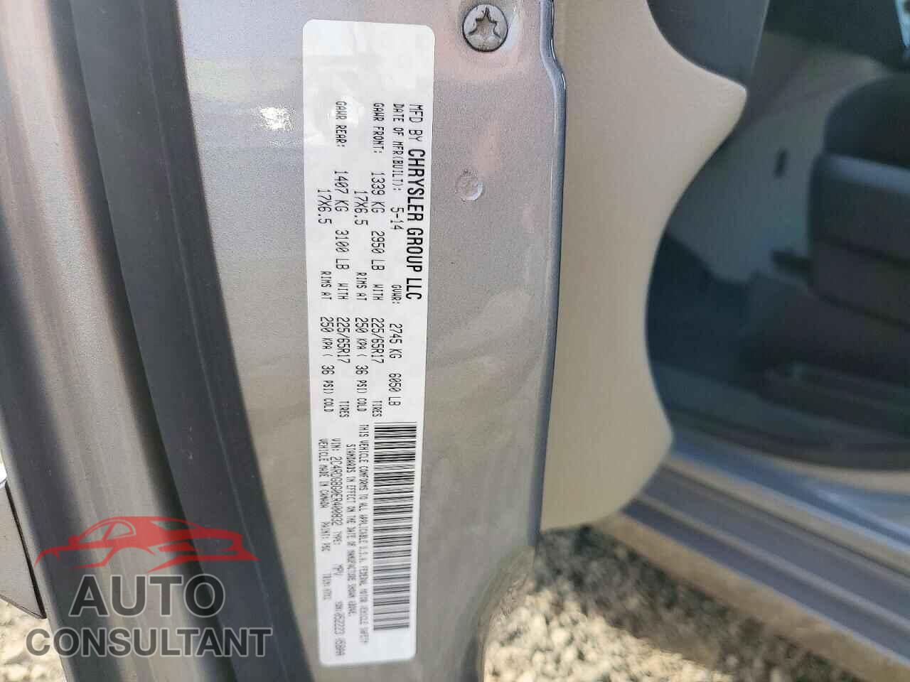 DODGE CARAVAN 2014 - 2C4RDGBG0ER400832