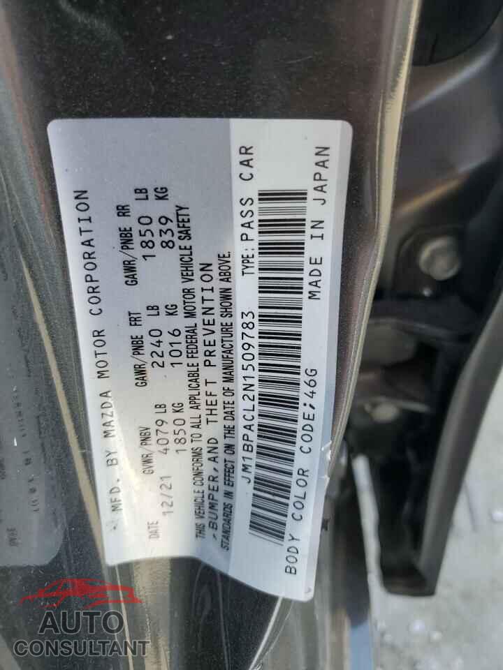 MAZDA 3 2022 - JM1BPACL2N1509783