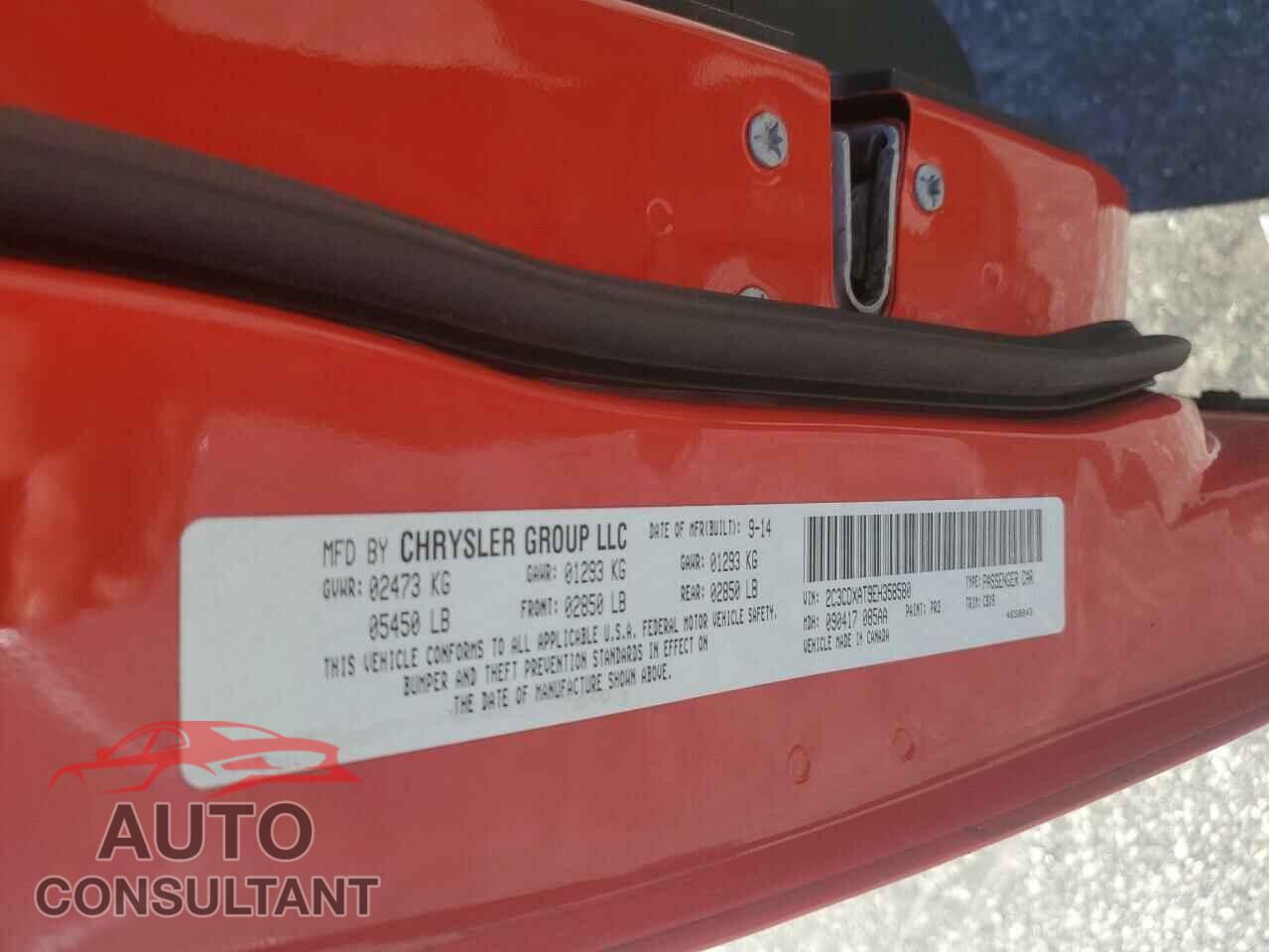 DODGE CHARGER 2014 - 2C3CDXAT9EH358580
