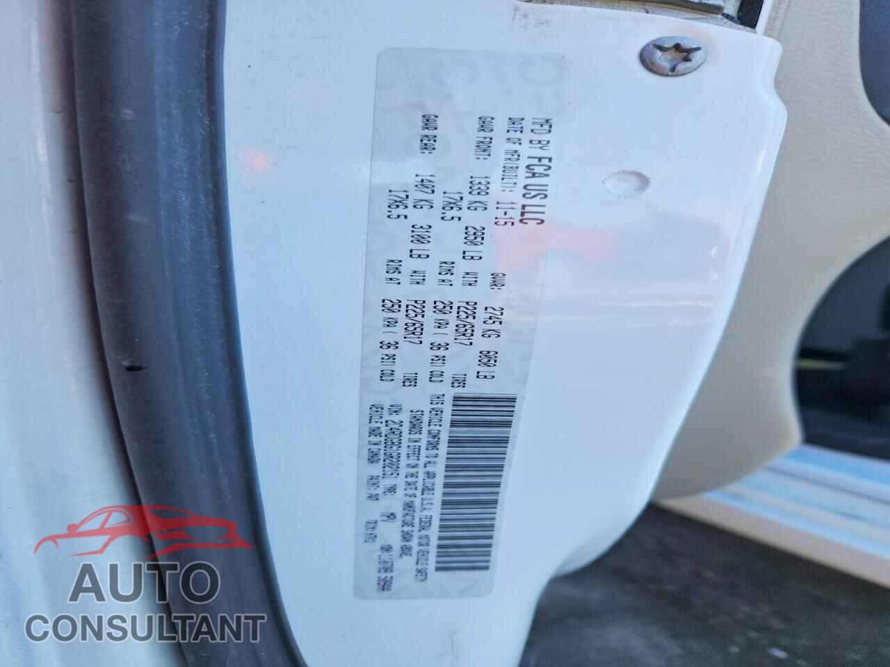 DODGE CARAVAN 2016 - 2C4RDGBG1GR202151
