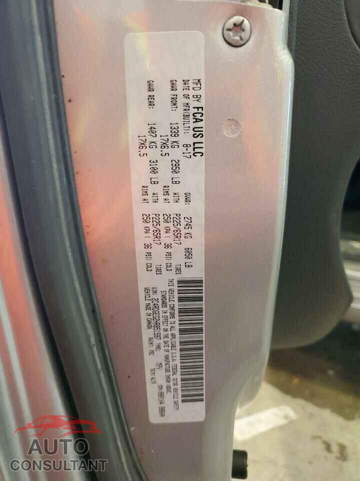DODGE CARAVAN 2017 - 2C4RDGEG2HR851597