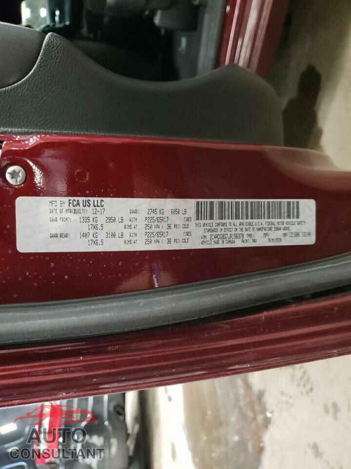 DODGE CARAVAN 2018 - 2C4RDGBG7JR156378