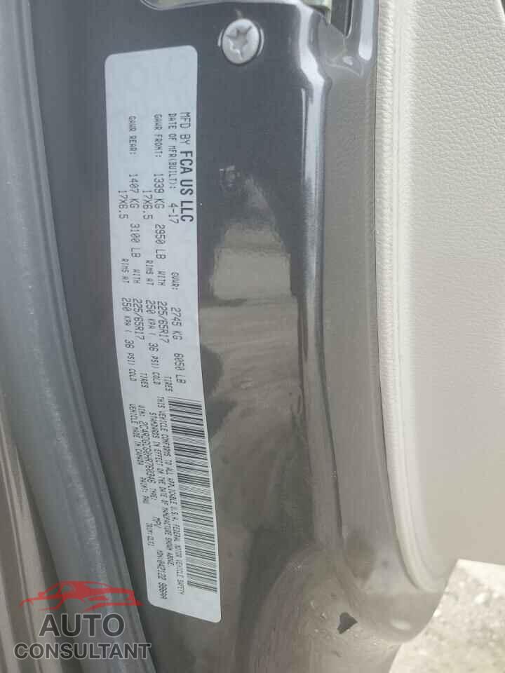 DODGE CARAVAN 2017 - 2C4RDGCG0HR760346