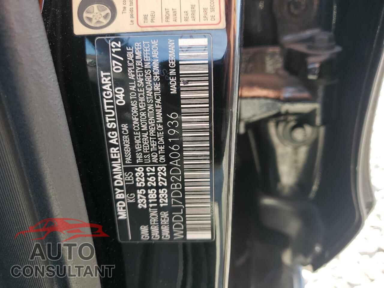 MERCEDES-BENZ CLS-CLASS 2013 - WDDLJ7DB2DA061936