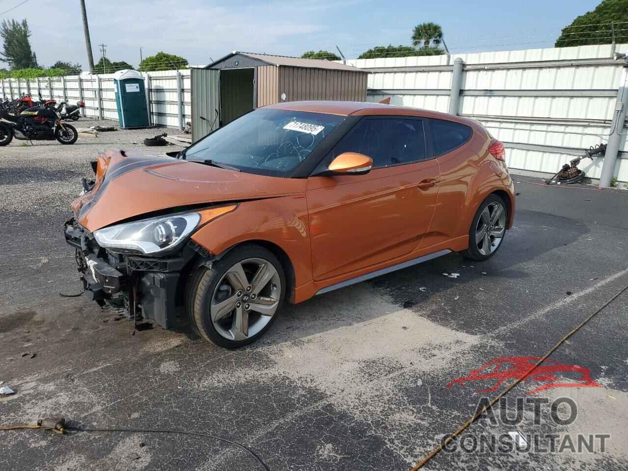 HYUNDAI VELOSTER 2013 - KMHTC6AE2DU133709