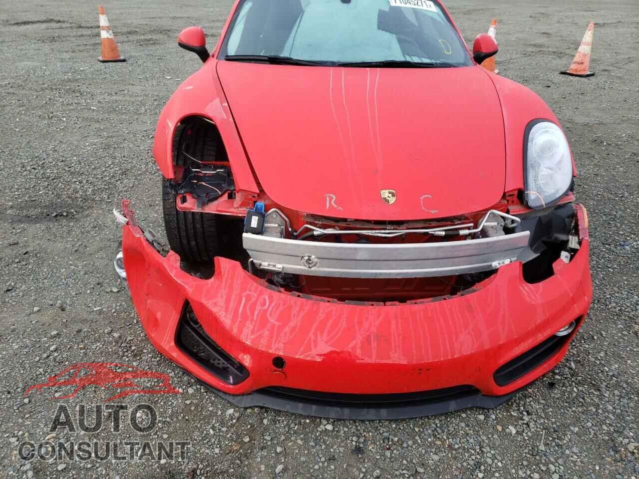 PORSCHE CAYMAN 2016 - WP0AA2A88GK171336