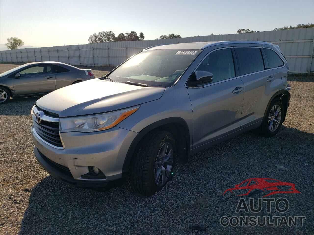 TOYOTA HIGHLANDER 2014 - 5TDJKRFH9ES005010