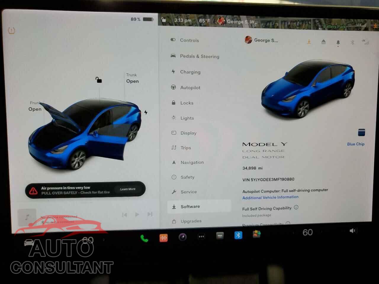 TESLA MODEL Y 2021 - 5YJYGDEE3MF190880