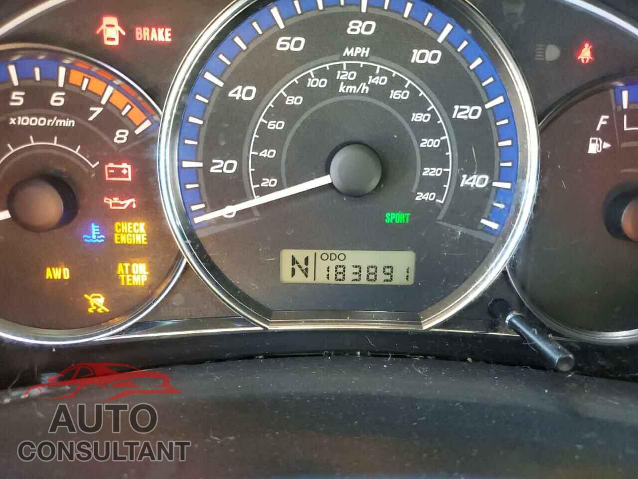 SUBARU FORESTER 2010 - JF2SH6DC4AH911882