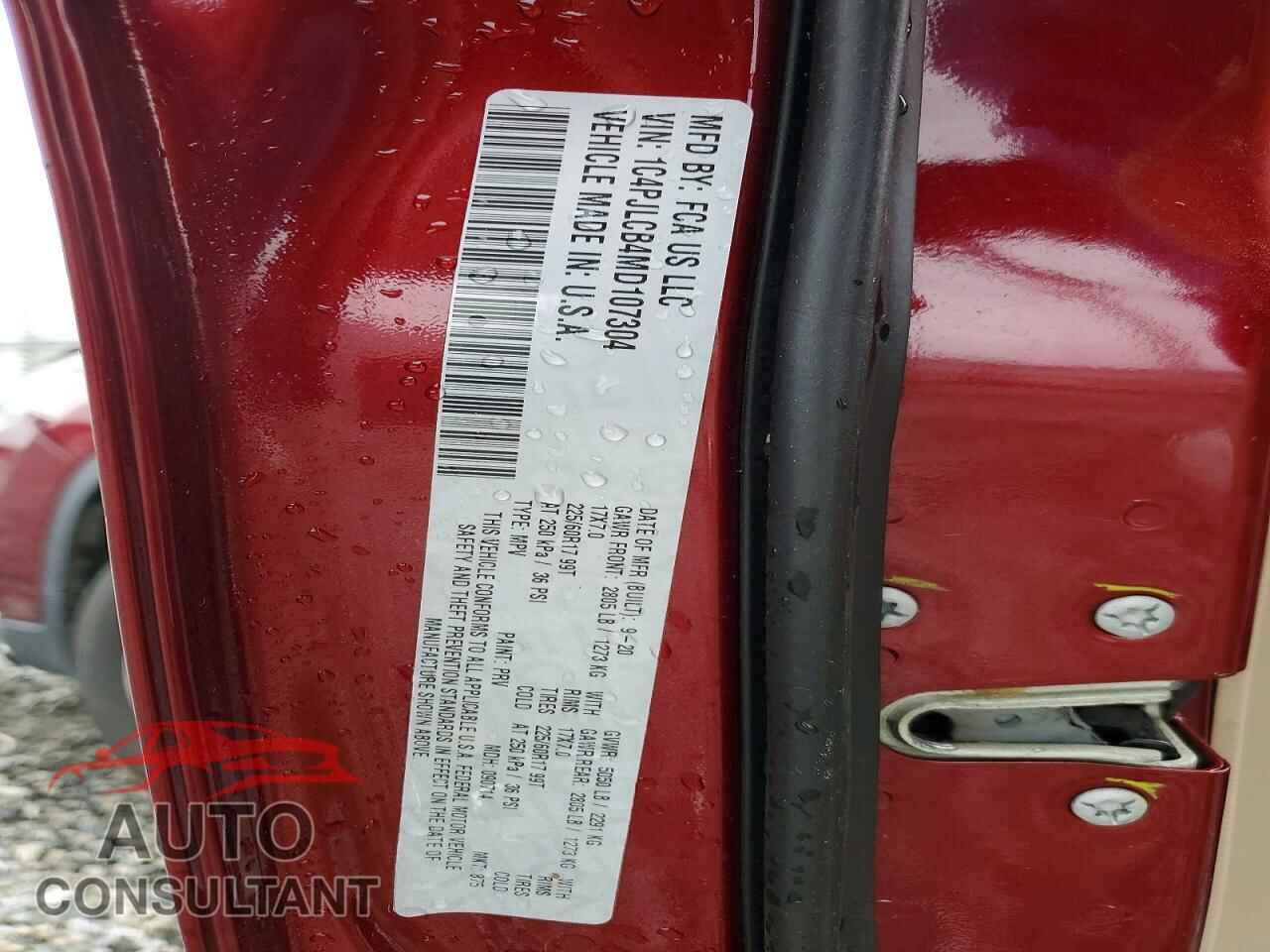 JEEP GRAND CHER 2021 - 1C4PJLCB4MD107304