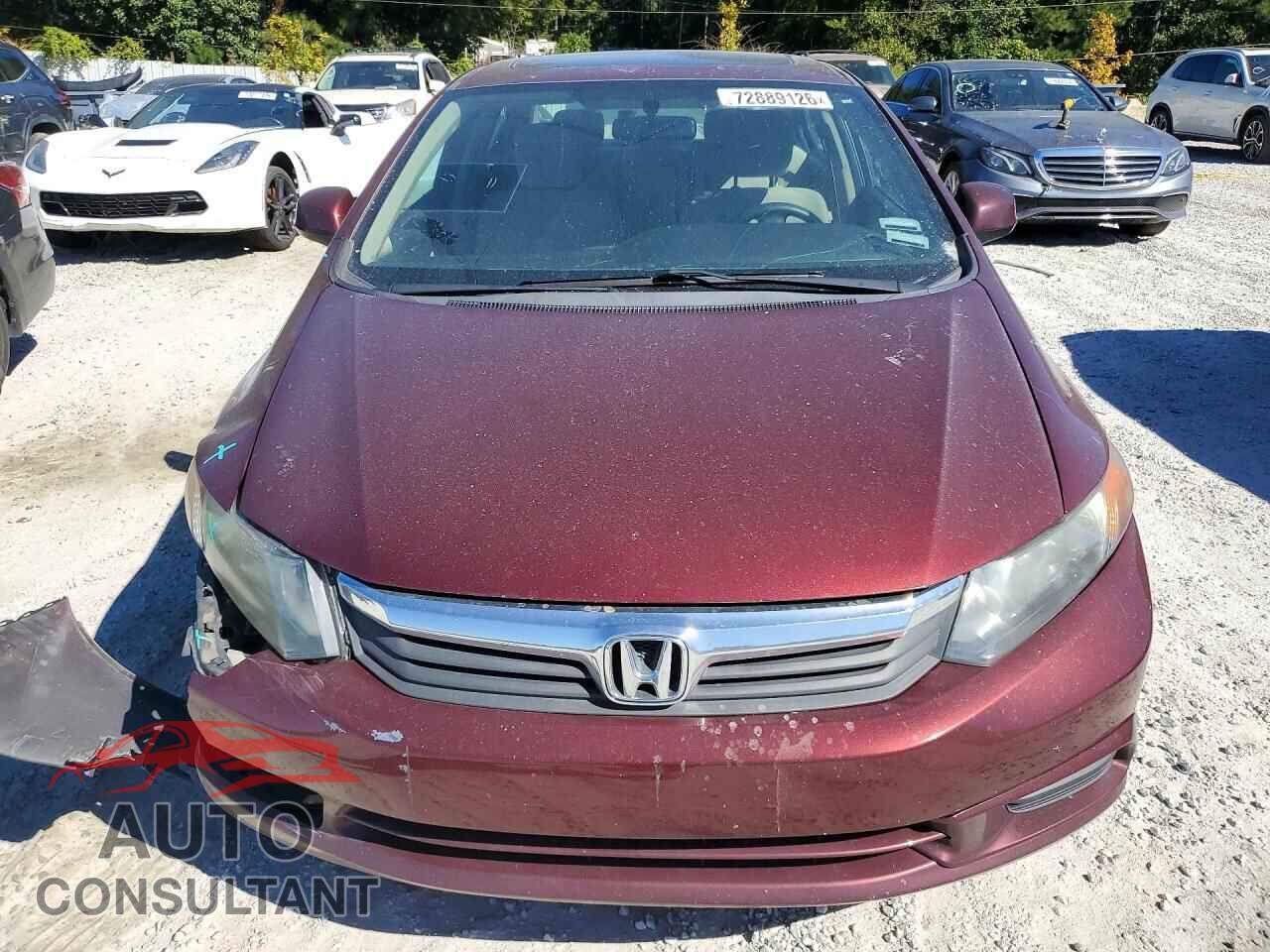 HONDA CIVIC 2012 - 2HGFB2F8XCH579576