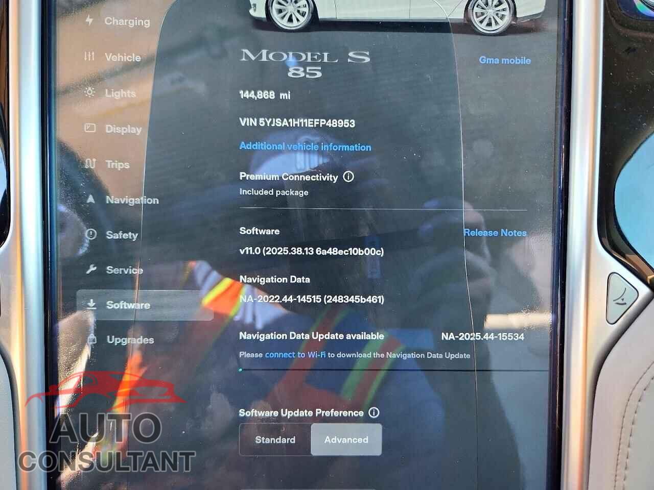 TESLA MODEL S 2014 - 5YJSA1H11EFP48953