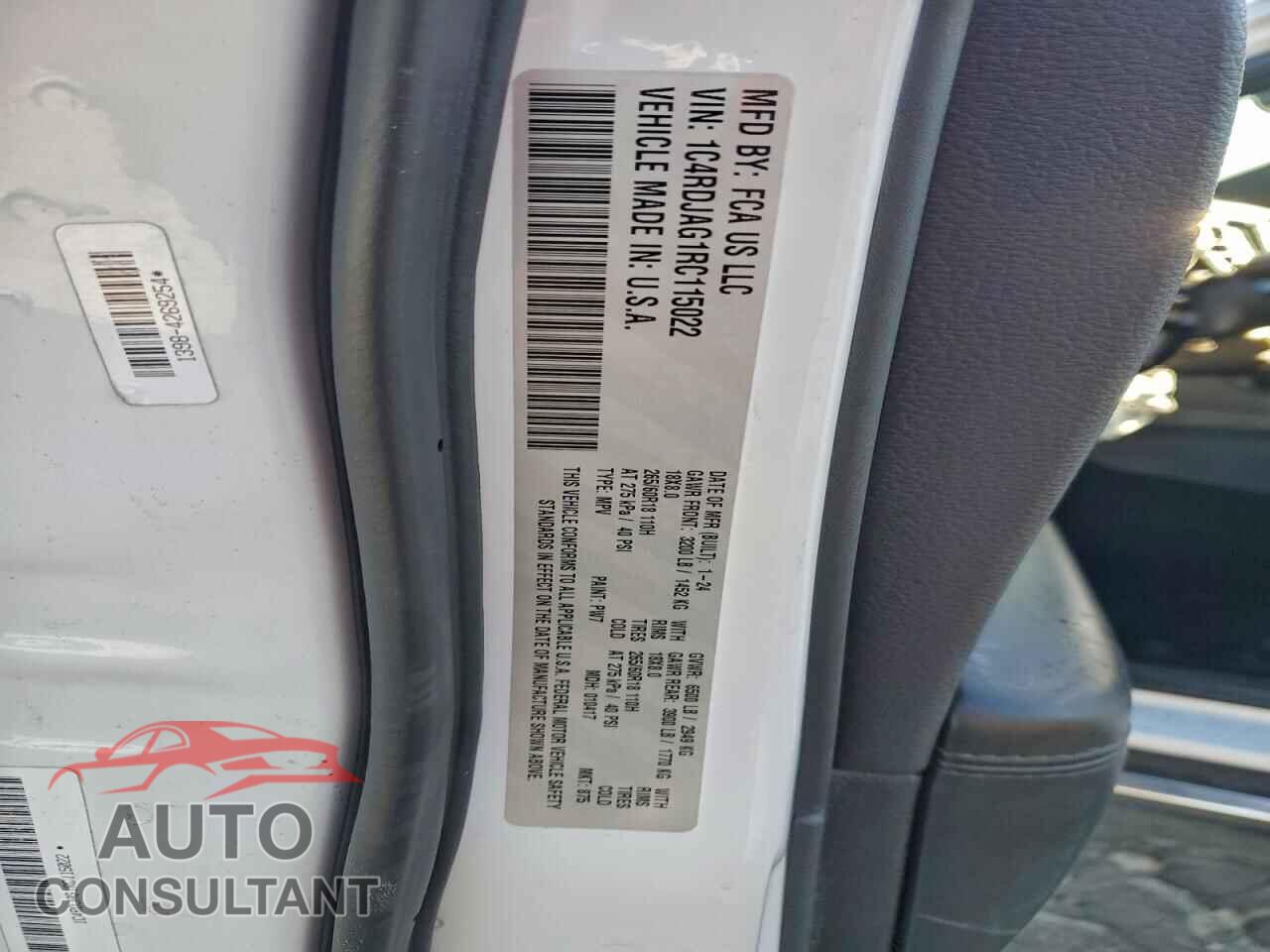 DODGE DURANGO 2024 - 1C4RDJAG1RC115022