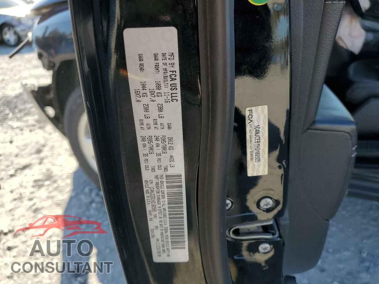 JEEP COMPASS 2017 - 1C4NJCEB1HD182505