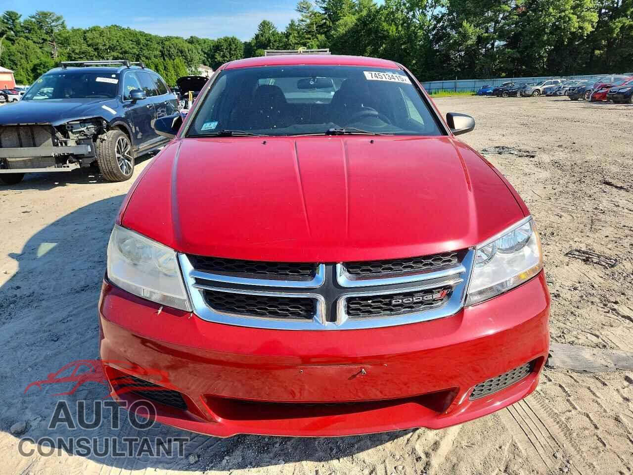 DODGE AVENGER 2013 - 1C3CDZAB2DN536399