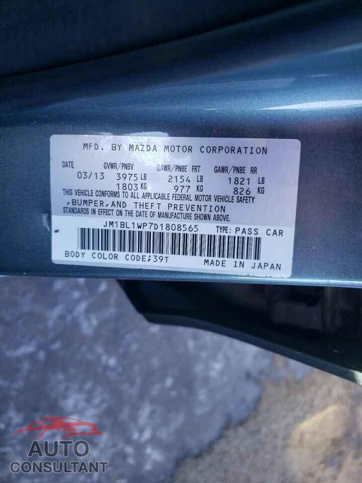 MAZDA 3 2013 - JM1BL1WP7D1808565