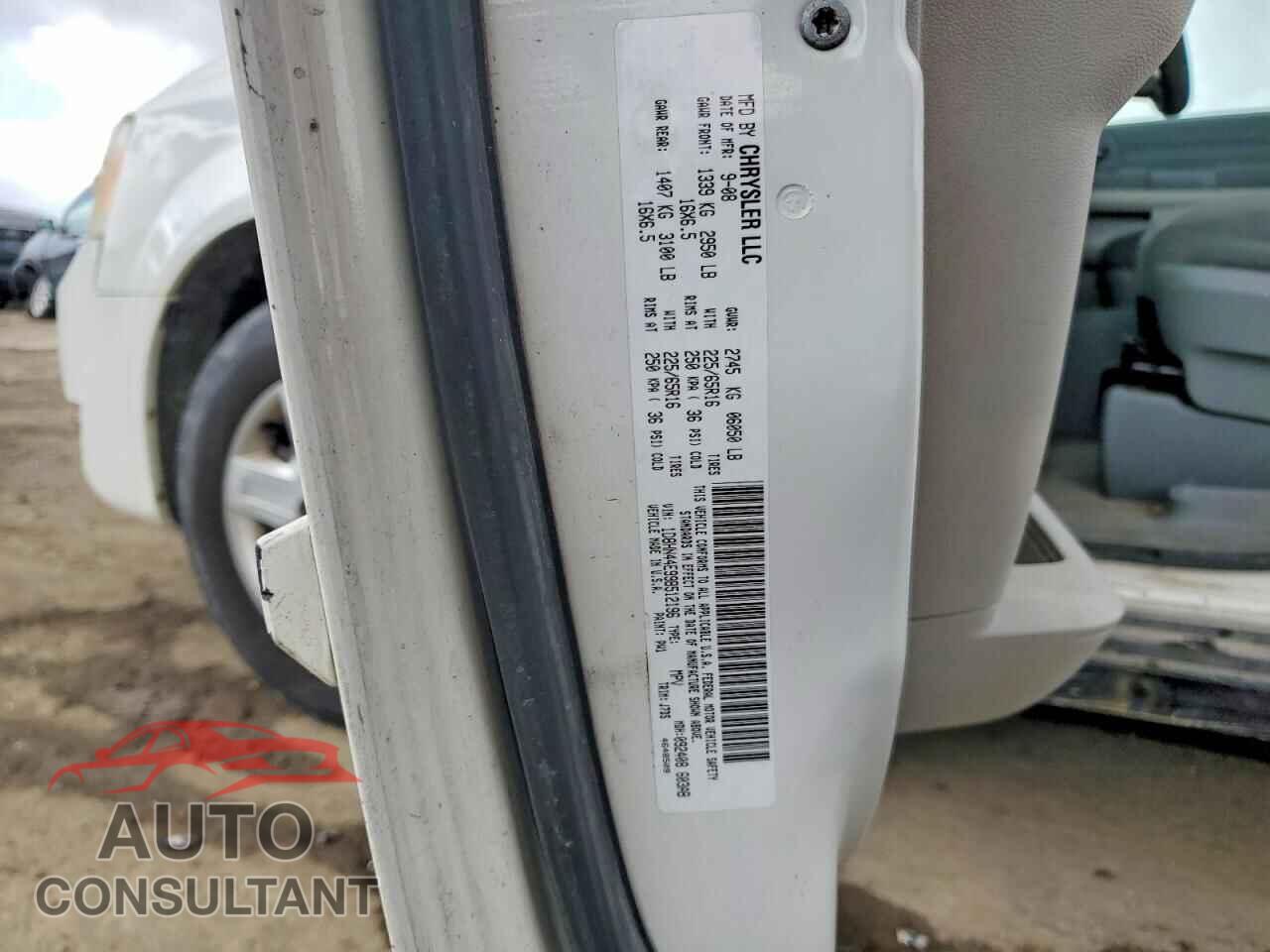 DODGE CARAVAN 2009 - 1D8HN44E99B512196