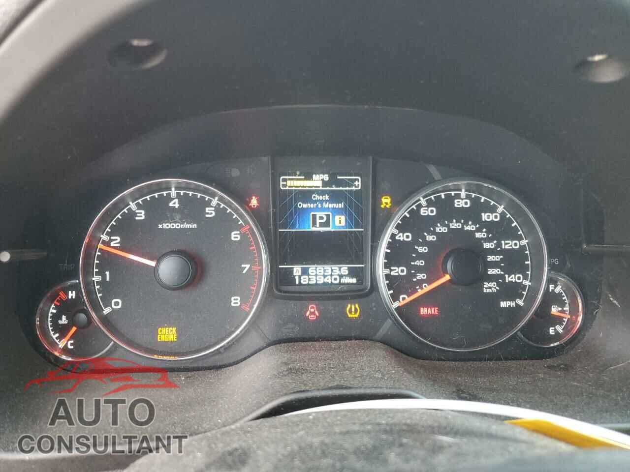 SUBARU OUTBACK 2013 - 4S4BRBLC0D3224935