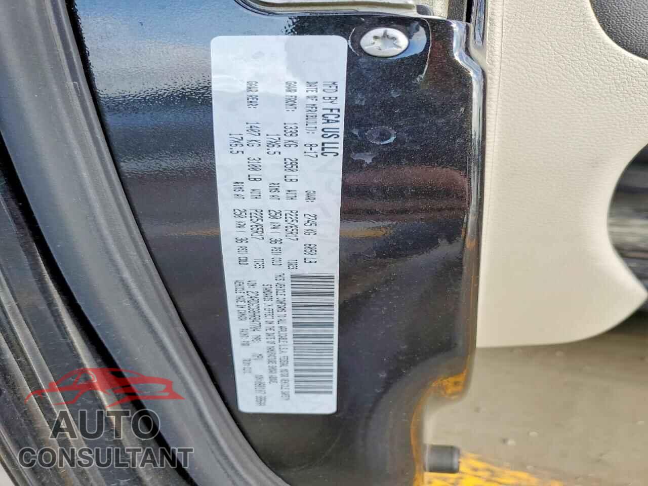 DODGE CARAVAN 2017 - 2C4RDGCG8HR847704