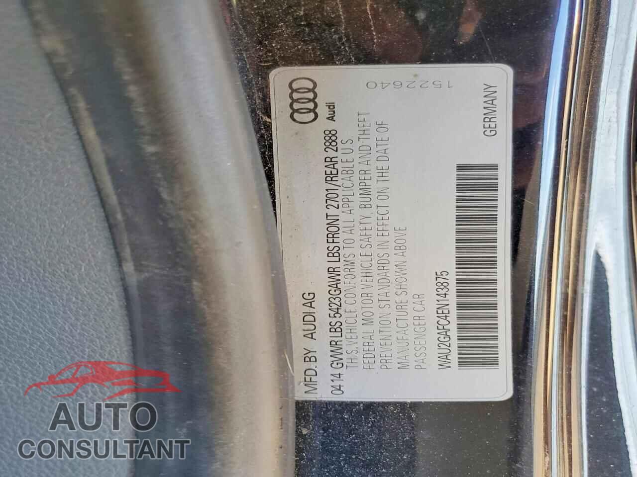 AUDI A7 2014 - WAU2GAFC4EN143875