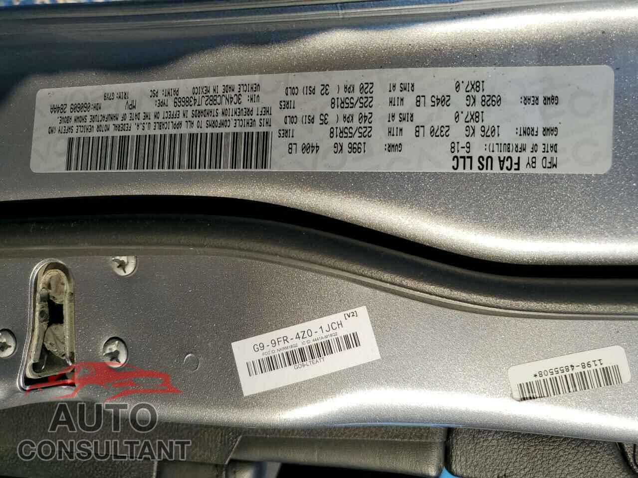 JEEP COMPASS 2018 - 3C4NJCBB2JT438669