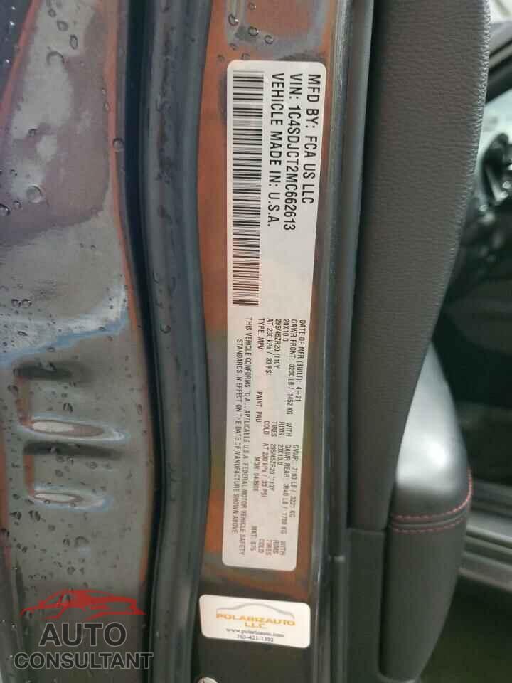 DODGE DURANGO 2021 - 1C4SDJCT2MC662613