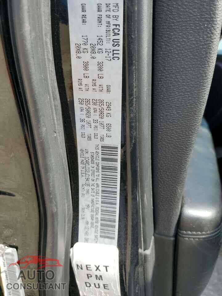 DODGE DURANGO 2018 - 1C4RDJDG2JC194135