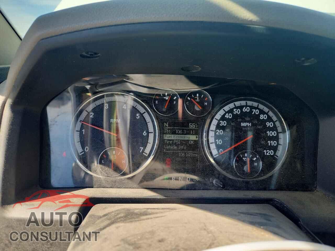 DODGE RAM 1500 2012 - 1C6RD7LP7CS249568