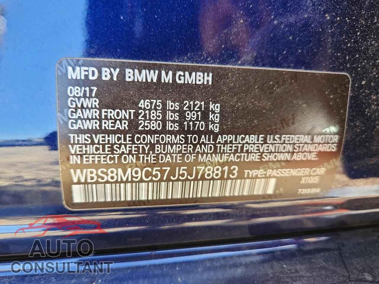 BMW M3 2018 - WBS8M9C57J5J78813