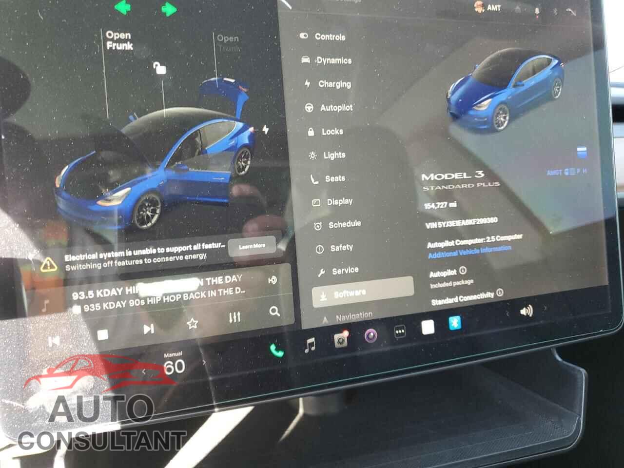 TESLA MODEL 3 2019 - 5YJ3E1EA6KF299360