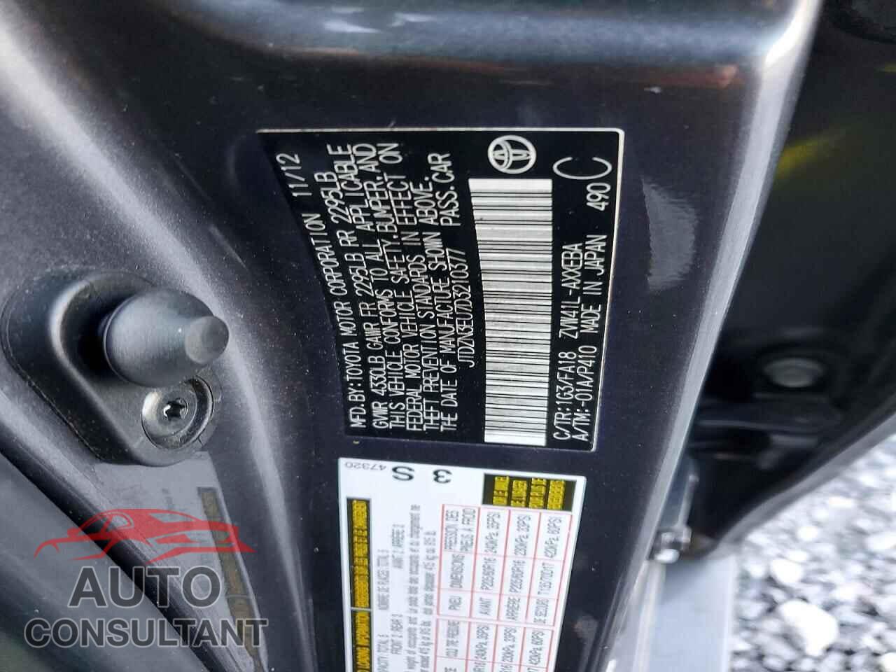 TOYOTA PRIUS 2013 - JTDZN3EU7D3210377