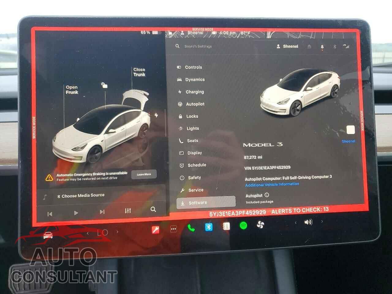 TESLA MODEL 3 2023 - 5YJ3E1EA3PF452929