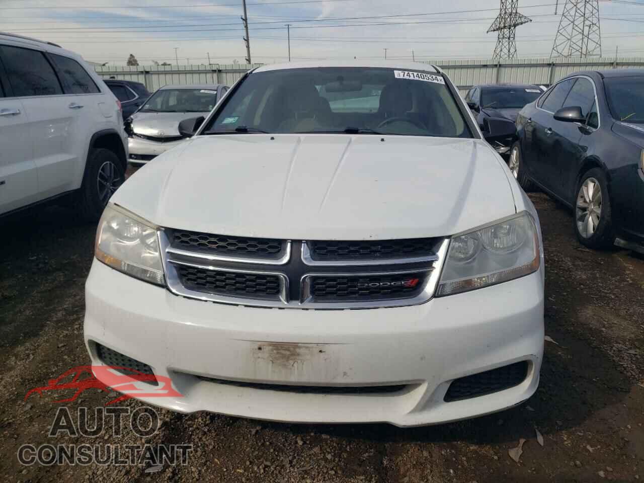 DODGE AVENGER 2013 - 1C3CDZAB5DN726102