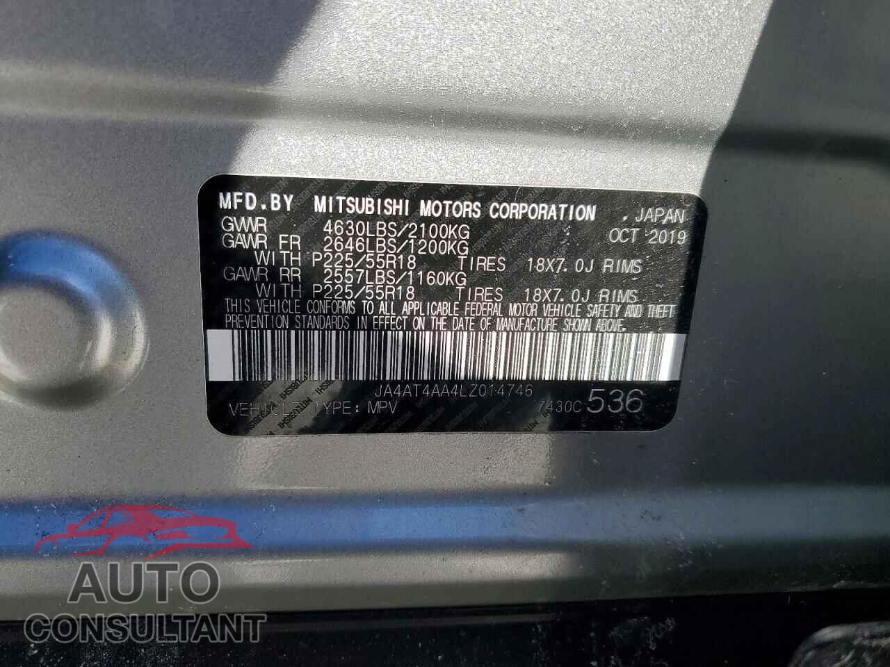 MITSUBISHI ECLIPSE 2020 - JA4AT4AA4LZ014746