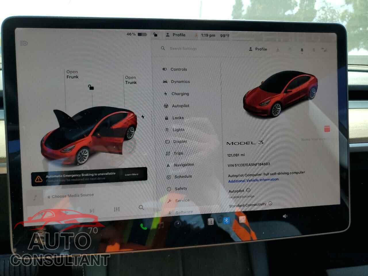 TESLA MODEL 3 2022 - 5YJ3E1EA5NF184883