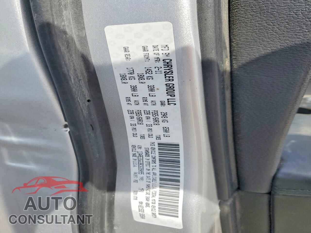 DODGE DURANGO 2011 - 1D4RE2GG3BC639095