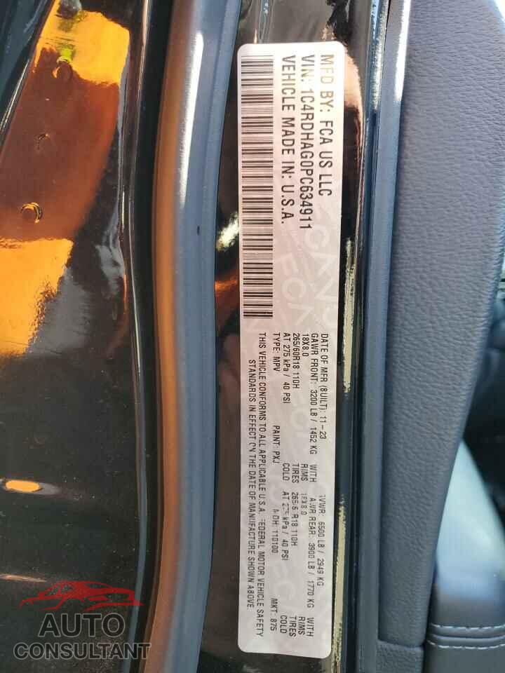 DODGE DURANGO 2023 - 1C4RDHAG0PC634911