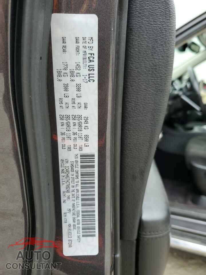 DODGE DURANGO 2017 - 1C4RDHAG7HC709248