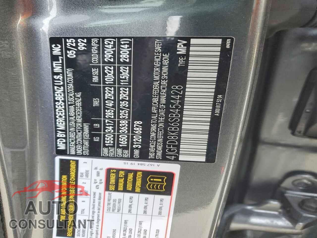 MERCEDES-BENZ GLE-CLASS 2025 - 4JGFD8KB6SB454428