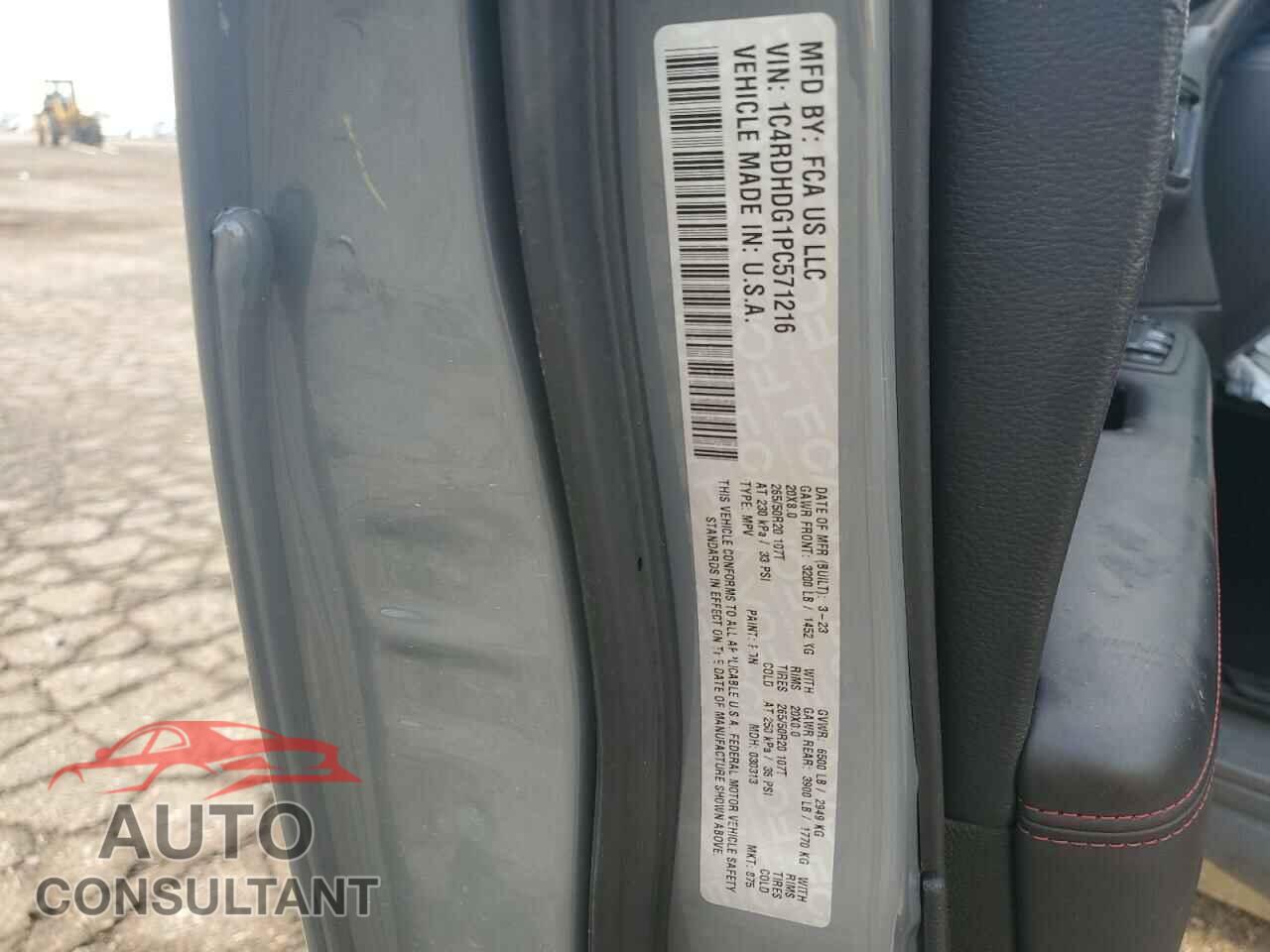 DODGE DURANGO 2023 - 1C4RDHDG1PC571216