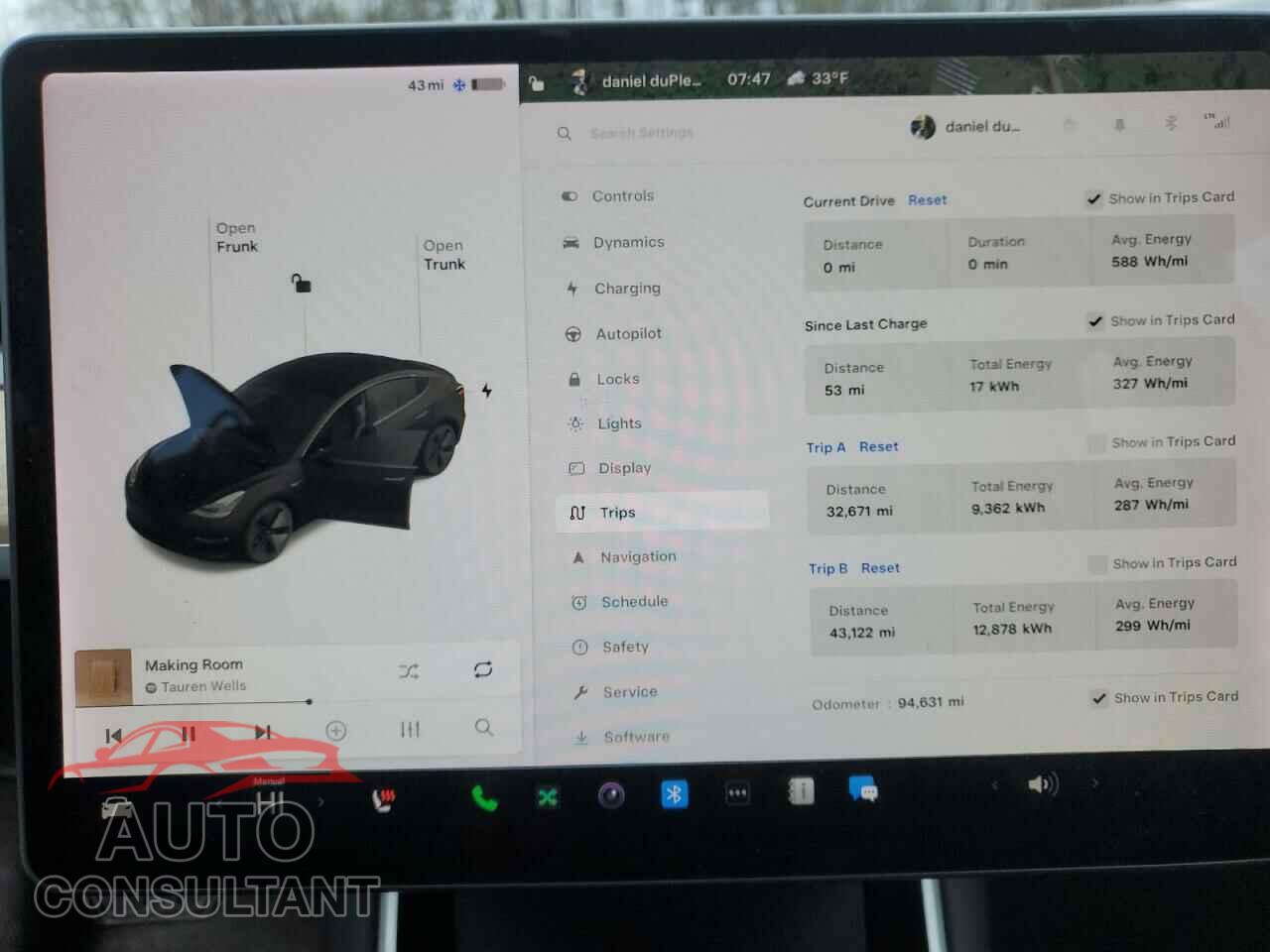 TESLA MODEL 3 2019 - 5YJ3E1EB2KF208741
