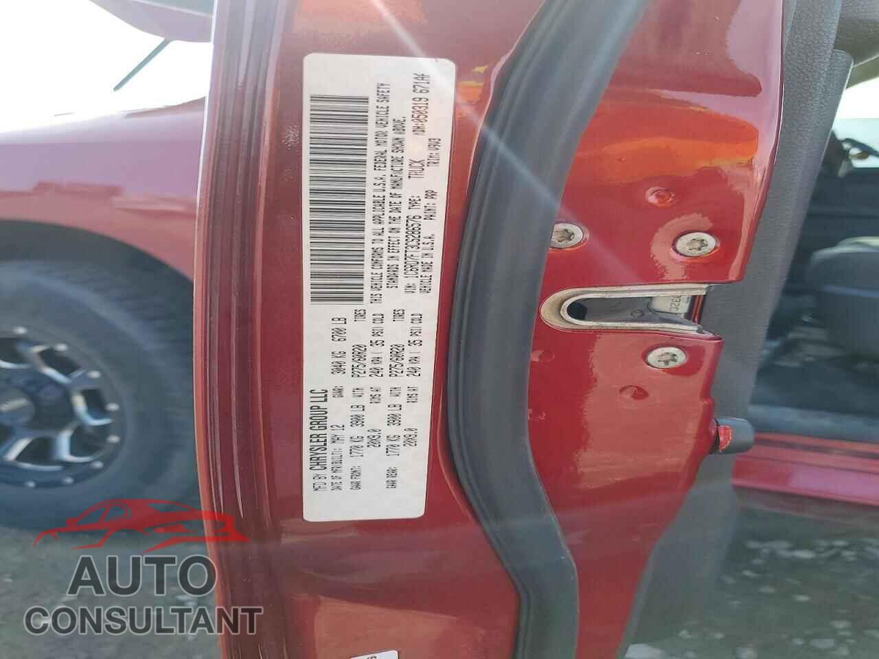 DODGE RAM 1500 2012 - 1C6RD7FT3CS286576