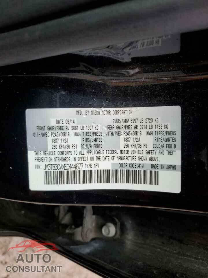 MAZDA CX-9 2014 - JM3TB3CVXE0444677