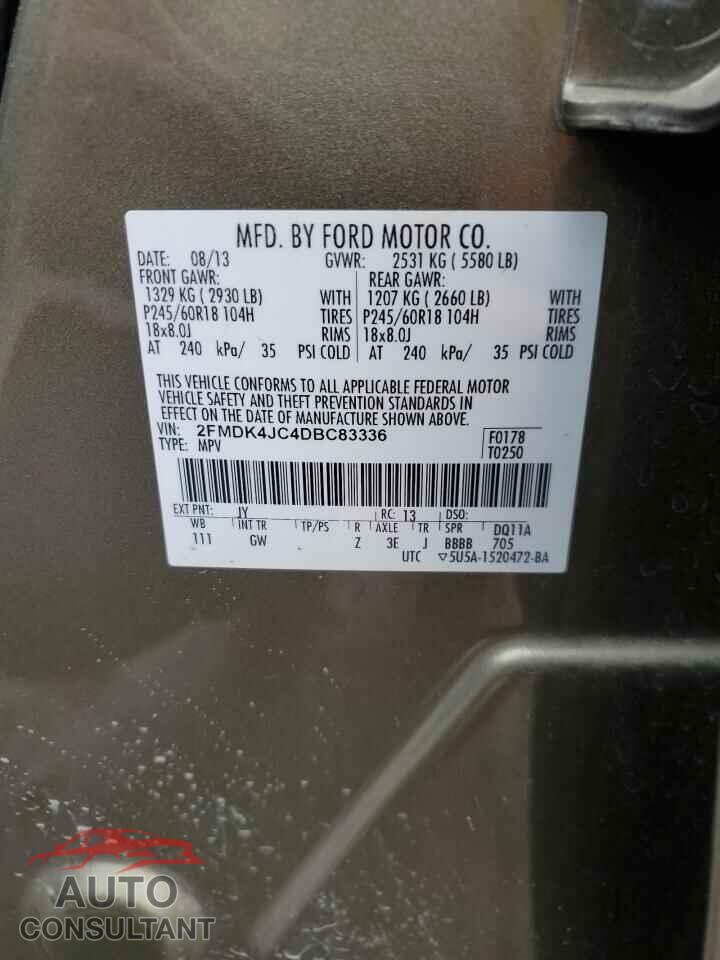 FORD EDGE 2013 - 2FMDK4JC4DBC83336