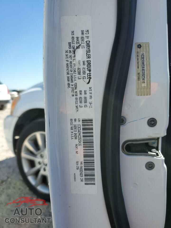DODGE CALIBER 2012 - 1C3CDWEA4CD523416