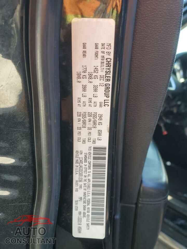 DODGE DURANGO 2013 - 1C4RDJAG3DC651236